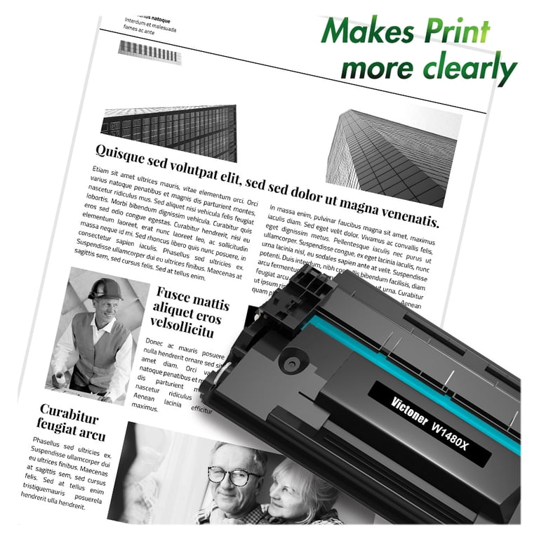 2-Pack High-Yield 148X W1480X Black Toner Cartridges (with Chip) – Compatible With HP LaserJet Pro 4001 & 4101 Series Printers