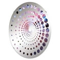 thumbnail image 2 of Designart "Translucent Floral Delight" Rhododendron Spiral Dot Round Wall Mirror - Floral Oval Printed Decorative Mirror - Multiple Color Options, 2 of 5