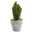 thumbnail image 2 of Nearly Natural 8" Plastic and Polyester Cactus Artificial Plant (Set of 3), Green, 2 of 6