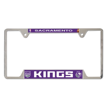 WinCraft Sacramento Kings Chrome Plated Metal License Plate Frame