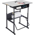 thumbnail image 1 of Metal-Plastic Student Desk with Book Box in Gray, 1 of 3