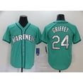 thumbnail image 1 of Baseball Jersey Mariners Fan Edition Mariners 24# Griffey 44# Copy Player Name Jersey -GTV, 1 of 2