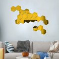 thumbnail image 3 of Mistaha Removable Large Size Acrylic Hexagon Mirror Wall Sticker,Self-Adhesive Tiles, 3D Hexagonal, Non-Glass, for Home, 3 of 8