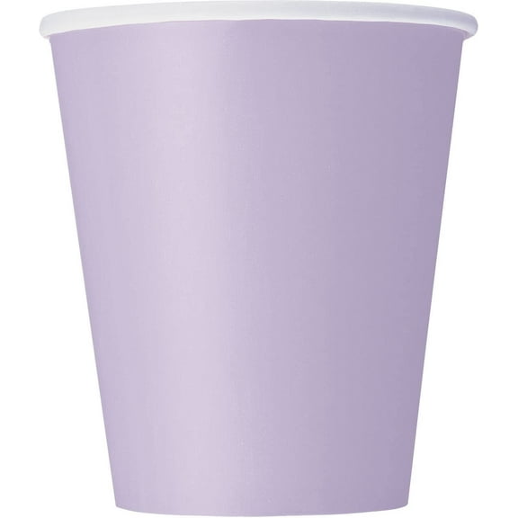 Paper Cups, 9 oz, Lavender, 14ct