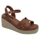 thumbnail image 1 of Sandalias con plataforma Birt en Piel vegana – Café, 1 of 3