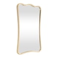 thumbnail image 6 of DecMode 24" x 35" Gold Rectangular Wall Mirror, 6 of 10
