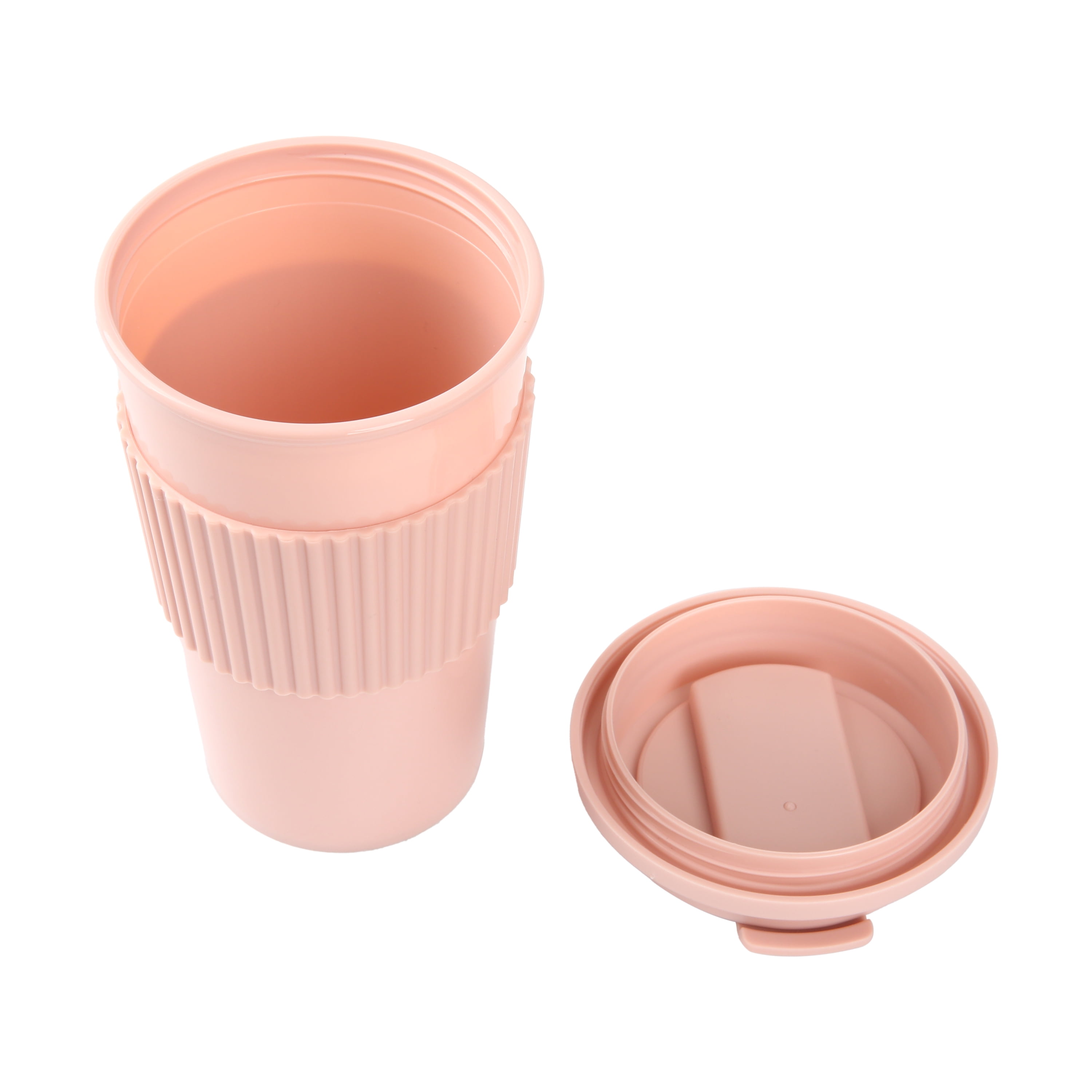 Mainstays 18oz Coffee Tumbler, Blush Pink