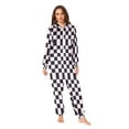 thumbnail image 4 of joogoo Checkered Print Unisex Adults Onesies Pajamas Jumpsuits L, 4 of 7