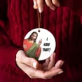 thumbnail image 1 of Funny Christmas Ornaments - I Saw That - Christmas Hanging For Friend Lovely Coworker Warm Greetings Christmas Hanging Home Decor Items, 1 of 6