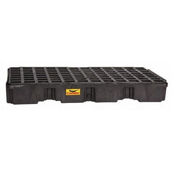 Spill Deck, 30 gal Spill Capacity, 2 Drums, 5,000 lb Load Capacity, Polyethylene