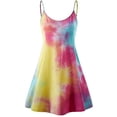 thumbnail image 6 of CEHVOM Summer Dresses for Women 2022 Women's O-Neck Print Slip Dress, 6 of 9