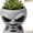 Type-a, variant on Fun Alien-Faced Planter, Resin Head Flower Pot for Indoor Succulents & Cacti, Cute Desk Decor with Smile, Unique Gift for Gardening Lovers