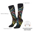 thumbnail image 4 of Xecao Dragon with Colorful Tail Pattern Adult Stockings with Color-Block Design and 3D Print, Breathable Comfortable Hosiery for Daily Wear and Sports, 4 of 6
