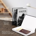 thumbnail image 5 of Motivational Desk Décor Set of 3 Decorative Books for Modern Home Office Decor Shelf Aesthetic Black & White Faux/Fake Books for Decoration Minimalist Book Box for Coffee Table Bookshelf TV Stand, 5 of 7