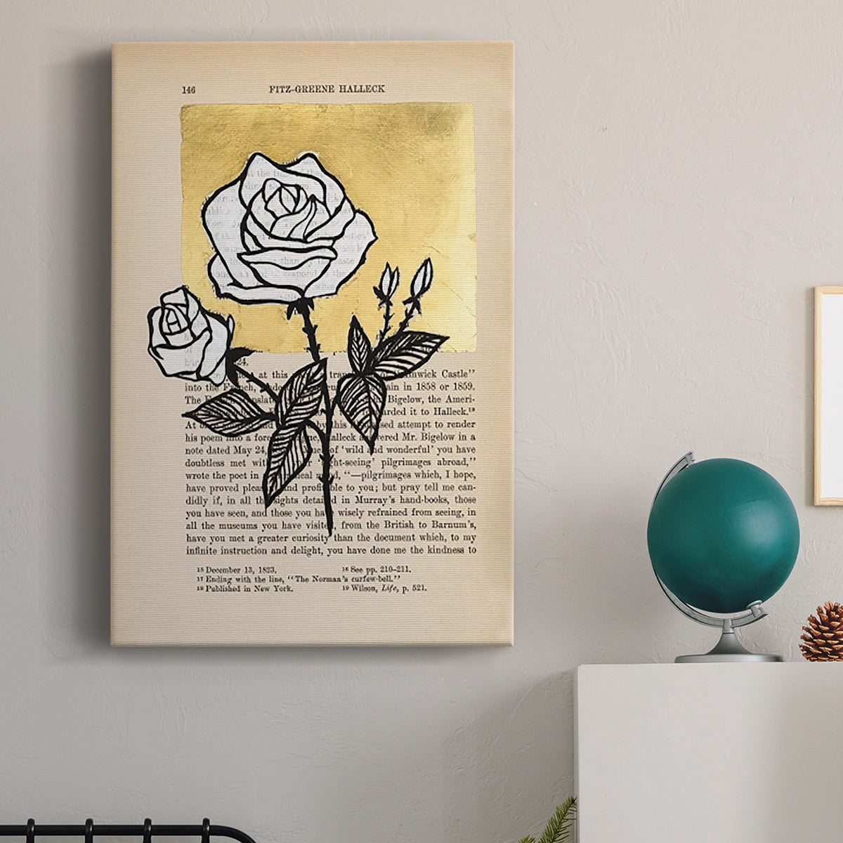 Floral Diary II Premium Gallery Wrapped Canvas - Ready to Hang