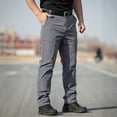 thumbnail image 2 of Lmueinov Men's Waterproof Pants Multi Pocket Outdoor Work Cargo Pants Relaxed Fit Straight Leg Solid Color Trousers for Fishing Golf Work Hiking S-3XL, 2 of 7