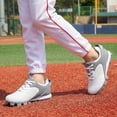 thumbnail image 6 of EQW Youth Baseball Cleats, Rubber Molded Lace Up Softball Shoes for Boys Girls, 6 of 8