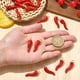 thumbnail image 4 of 1 caja de 20 colgantes de chile rojo de 32 mm con forma de pimiento, colgantes de metal esmaltado con forma de cuerno italiano mexicano para el Cinco de Mayo., 4 of 7