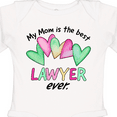 thumbnail image 4 of Inktastic My Mom is the Best Lawyer Ever Boys or Girls Long Sleeve Baby Bodysuit, 4 of 5