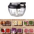 thumbnail image 1 of Amdohai Manual Food Chopper Manual Garlic Chopper Garlic Mincer Hand Pull String, 1 of 9