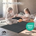 thumbnail image 4 of ODIKA 8'x10' Machine Washable Non-Slip Area Rug, Exotic Fronds Indoor High Traffic Rug, Black, 260744, 4 of 7