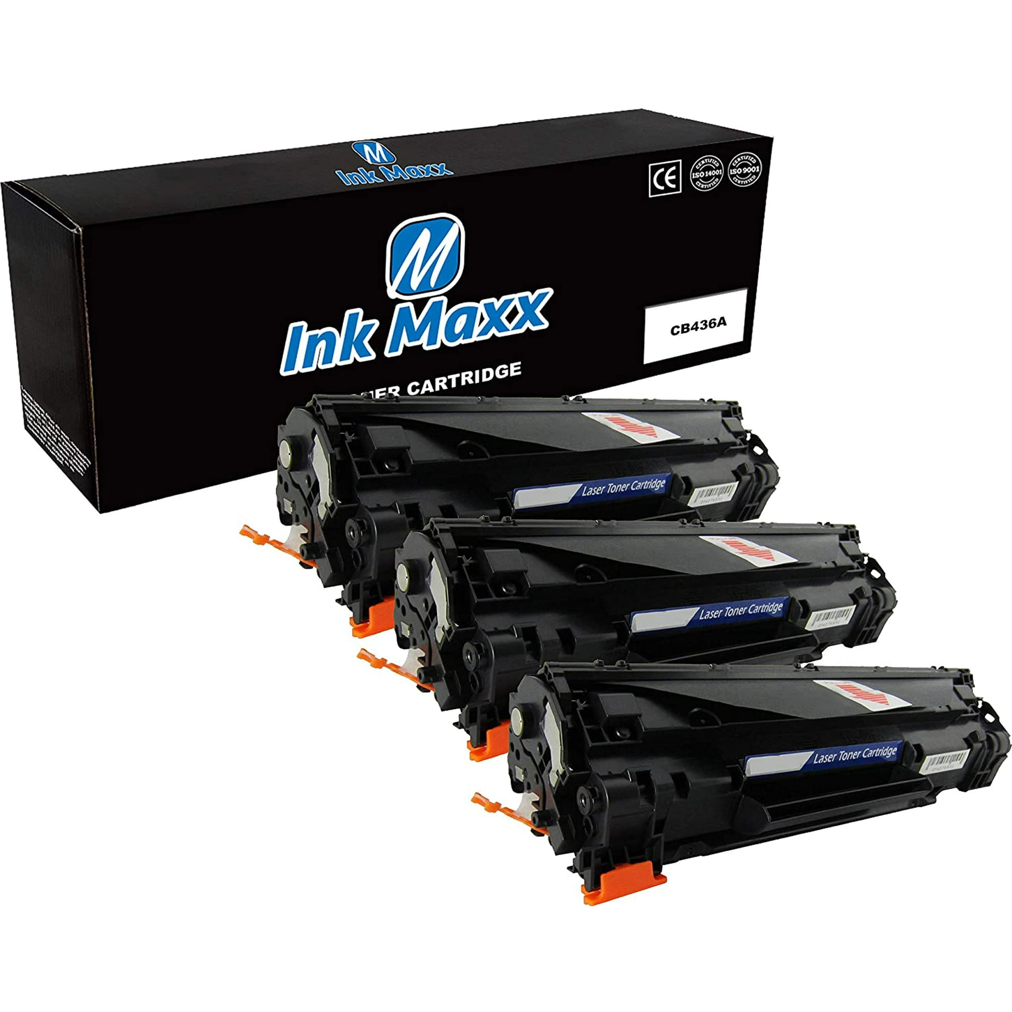 Ink Maxx 3 Pack Compatible 36a Replacement For Hp Laserjet P1505 Hp Laserjet P1505n Hp Laserjet M1522n Mfp Hp Laserjet Walmart Canada