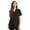 Black Stretch Fabric, variant on Women's V-Neck Printed Scrub Top