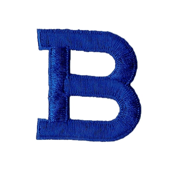 Alphabet Letter B Color Royal Blue 2" Block Style Iron On