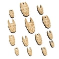 thumbnail image 1 of Doberman Pinscher Dog Head Wood Mini Charms Shapes DIY Craft Jewelry - No Hole - 20mm (15pcs), 1 of 7