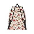thumbnail image 3 of Balery Cartoon Mushrooms Vintage Canvas Backpack for Men and Women - Large Capacity, Durable Travel Laptop Bag for School, Work, Hiking, and Outdoor Activities, 3 of 7