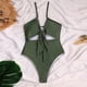 thumbnail image 4 of Traje de baño de una pieza para mujer, conjuntos de bikini para mujer, conjunto de bikini de moda para mujer, traje de baño de dos piezas relleno sólido, ropa de playa para mujer, 4 of 6