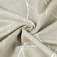 thumbnail image 4 of Deconovo Blackout Wave Foil Print Room Darkening Thermal Insulated Curtain 42W x 63L inch, 2 Panels, Light Beige, 4 of 6