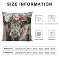 thumbnail image 5 of Qinduosi Highland Cow Art Throw Pillow Cover Decor Vintage Country Farmhouse Art for Gifts and Home Decor Throw Pillow Cover Inches Farmhouse Throw Pillow Cover, 5 of 5