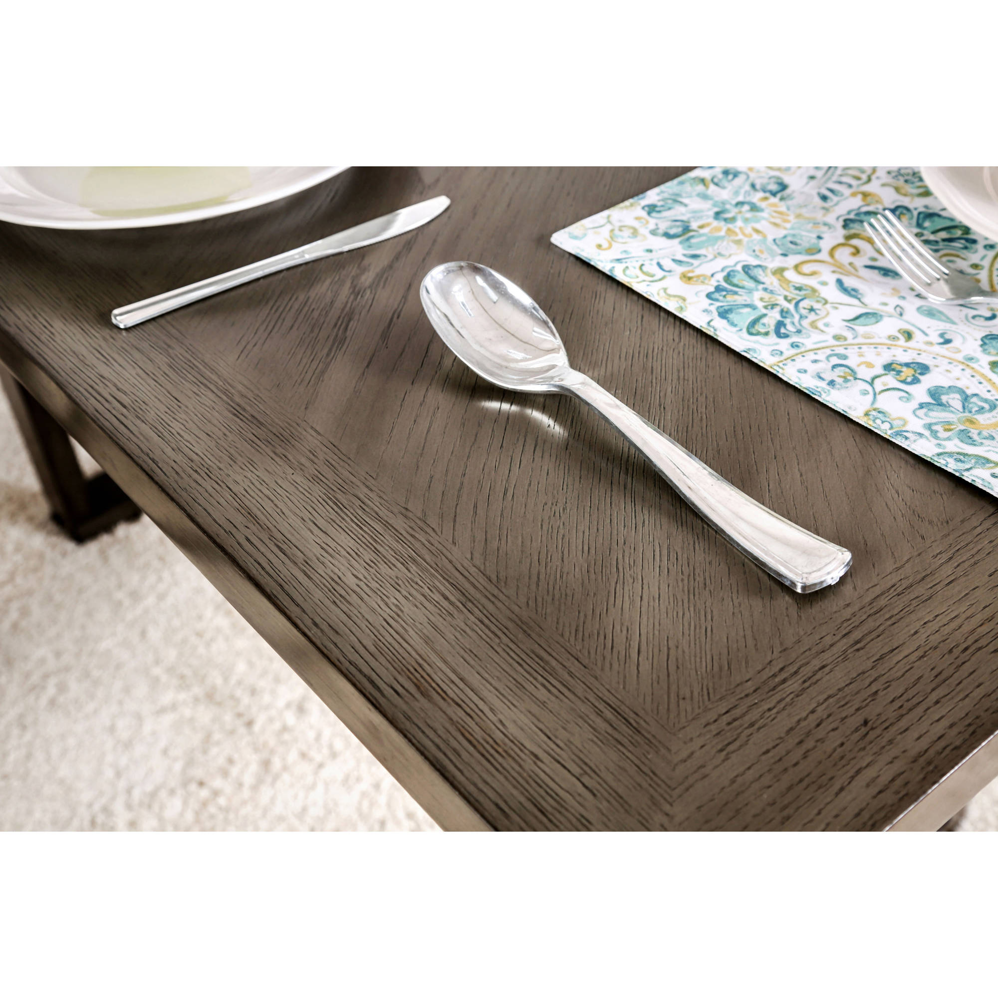 Furniture of America Gwain Contemporary Counter Height Dining Table, Gray