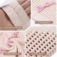 thumbnail image 3 of Topboutique Crochet Bags,Beach Bag,Mesh Tote Bag,Bowknot Crochet Bag,Hollow Out Knit Shoulder Handbags,Summer Hobo Bags,Casual Travel Totes Bag for Women,Pink, 3 of 8