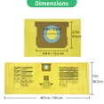 thumbnail image 4 of 4 Pack 10-14 Gallon Vacuum Filter Bags for Shop Vac Bags, Double Layer Dust Collection Bags Replace Part Type I #90672, Type F #90662, VF2005, 4 of 7
