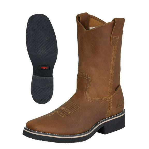 Establo Men’s Rodeo Work Boot - Crazy Leather in Mango 41549