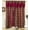 Burgundy, variant on Jacquard Window Curtains For Living Room 2 panel set 54" x 84" Long with Attached Valance Sheer Backing and 2 Tie backs Elegant Fancy Design Perfect For Living Room and Bedroom (Chocolate)