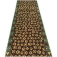 thumbnail image 3 of Custom Size Runner Rug Skid Resistant Backing Pick Your Own Size Rug Runner Pet Paw Teal Blue Color Animal Design Cut to Size Roll Runner Rugs By Feet Customize in USA Facility, 3 of 6