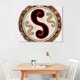 thumbnail image 2 of Orinice Yin Yang Symbol Pattern Fine Art Aesthetic Poster & Print Wall Painting for Home Decor 16x12in, 2 of 6
