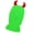 fluorescent green, variant on Handcrochet Balaklava Hat Adult Novelty Devil Horn Brimless Hat Women Hooded HatUnisex Outdoor Sport Headgear