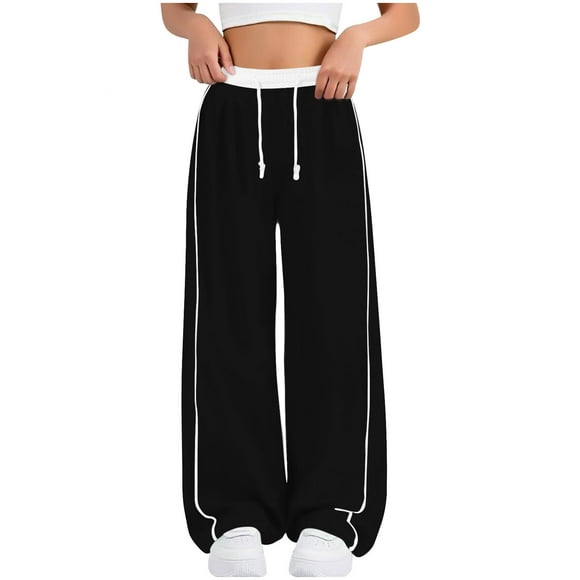 Sweatpants with Pockets, Solid Color Elastic Waist Side Pocket Slim Sports Long Pants, Kids Sweatpants
