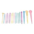 thumbnail image 4 of Juego de 17 brochas de maquillaje Nikou colores caramelo suaves gruesas, 4 of 15