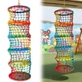 thumbnail image 6 of golytefs Kids Safety Rope Ladder Net Polyester Rope Ladder Load Safety Protection 31.5x31.5x78.74in Climbing Safety Net for Treehouse Backyard Monkey Bars (5 Tiers), 6 of 8