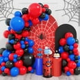 thumbnail image 1 of Juego de guirnaldas con forma de arco con forma de globo, Togvu, rojo, azul y negro, 101 unidades, 1 of 9