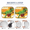 thumbnail image 6 of Kll Cool Dinosaur Playing Guitar Windshield Sun Shade 2-Piece Foldable Car Front Window Sunshade For Most Sedans Suv Truck- Medium, 6 of 7