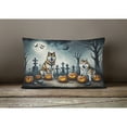 thumbnail image 3 of Carolines Treasures DAC2005PW1216 16 x 12 in. Unisex Akita Spooky Halloween Fabric Decorative Pillow, 3 of 4