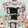 thumbnail image 2 of Collar para perro con forma de anillo ajustable para mascotas, Papá Noel navideño, 2 of 6