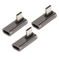 thumbnail image 4 of Adaptador USB C de ángulo recto (3 unidades, hembra a macho, 20 Gbps, 8 K, 60 Hz, curvatura media, tipo C 4.0, para PC y teléfono), 4 of 14