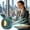 Green, variant on Clip On Bladeless Wearable Fan USB Rechargeable 3 Speed Silent Neck Fan Strong Airflow, Hands Free Clip Cooling Fan 360 Degree Air Circulation Safe Design, Office Stroller Travel Outdoor Use